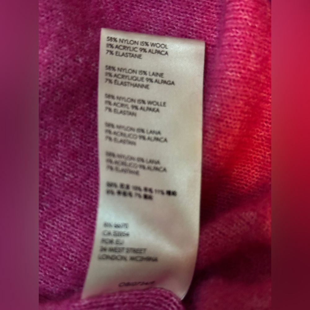 Free People Praline Cozy Henley (GUC; Hot Pink) - Picture 7 of 10